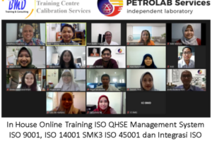 In House Online Training Internal Audit ISO 9001 (Quality Management System Internal Auditor) (15-17 November 2021)