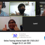 Online Training Internal Audit ISO 17025:2017 (20-21 Juli 2020)