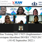 Online Training Audit Internal ISO 17025:2017 (Preparation Accreditation ISO/IEC 17025:2017 KAN) ( 01-02 September 2022 )