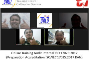 Online Training Audit Internal ISO 17025:2017 (Preparation Accreditation ISO/IEC 17025:2017 KAN) (18-19 Oktober 2021)