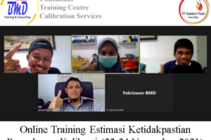 Online Training Estimasi Ketidakpastian Pengukuran Kalibrasi (22-24 November 2021)