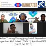 Online Training Penanggung Jawab Operasional Pengolahan Air Limbah (POPAL) Sertifikasi BNSP ( 20-22 Juli 2022 )