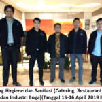 Training Hygiene dan Sanitasi Untuk Catering, Restaurant, Cafe dan Industri Boga (15-16 April 2019 Bogor)