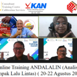 Online Training ANDALALIN (Analisis Dampak Lalu Lintas) ( 20-22 Agustus 2022 )