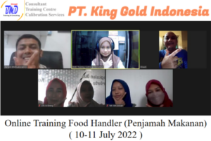Online Training Food Handler (Penjamah Makanan) ( 10-11 July 2022 )