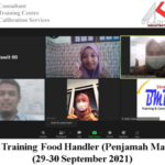 Online Training Food Handler (Penjamah Makanan) ( 29-30 September 2021 )