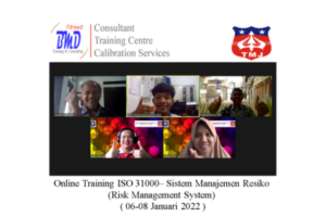 Online Training ISO 31000 – Sistem Manajemen Resiko (Risk Management System) ( 06-08 Januari 2022 )