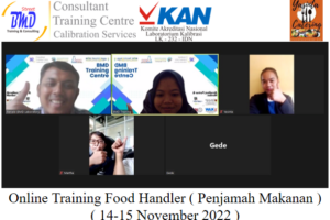 Online Training Food Handler ( Penjamah Makanan ) ( 14-15 November 2022 )
