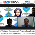 Online Training Operasional Pengelolaan Limbah B3 Sertifikasi BNSP (Level: Operator) ( 09-11 November 2022 )