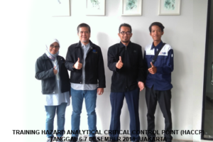 Training Internal Audit HACCP- Hazard Analytical Critical Control Point Auditor