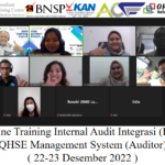 Online Training Internal Audit Integrasi (ISO) QHSE Management System (Auditor) ( 22-23 Desember 2022 )