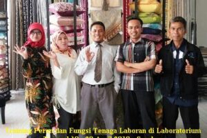 Training Peran dan Fungsi Tenaga Laboran di Laboratorium