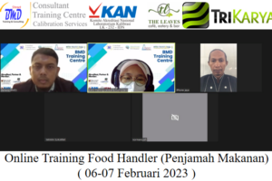 Online Training Food Handler (Penjamah Makanan) ( 06-07 Februari 2023 )