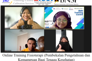 Online Training Fisioterapi (Pembekalan Pengetahuan dan Kemampuan Bagi Tenaga Kesehatan) ( 23-24 Februari 2023 )