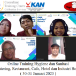 Online Training Hygiene dan Sanitasi ( Catering, Restaurant, Cafe, Hotel dan Industri Boga ) ( 30-31 Januari 2023 )