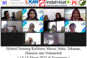 Hybrid Training Kalibrasi Massa, Suhu, Tekanan, Dimensi dan Volumetrik ( 13-15 Maret 2023 di Tangerang )