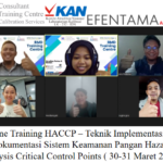 Online Training HACCP – Teknik Implementasi dan Dokumentasi Sistem Keamanan Pangan Hazard Analysis Critical Control Points ( 30-31 Maret 2023 )