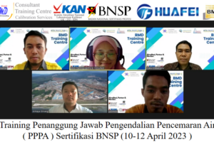 Online Training Penanggung Jawab Pengendalian Pencemaran Air ( PPPA ) Sertifikasi BNSP (10-12 April 2023 )