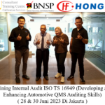 Training Internal Audit ISO TS 16949 (Developing and Enhancing Automotive QMS Auditing Skills) ( 28 & 30 Juni 2023 Di Jakarta )