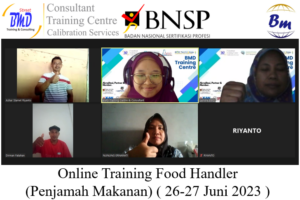 Online Training Food Handler (Penjamah Makanan) ( 26-27 Juni 2023 )