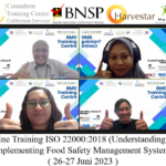 Online Training ISO 22000:2018 (Understanding and Implementing Food Safety Management System) ( 26-27 Juni 2023 )