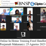 Online In House Training Food Handler (Penjamah Makanan) ( 25 Agustus 2023 )