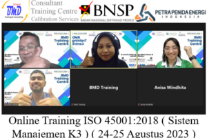Online Training ISO 45001:2018 ( Sistem Manajemen K3 ) ( 24-25 Agustus 2023 )