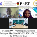 Training ISO 17025 (Implementasi dan Persiapan Akreditasi ISO/IEC 17025:2017) ( 12-13 Oktober 2023 )