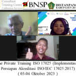 Online Private Training ISO 17025 (Implementasi dan Persiapan Akreditasi ISO/IEC 17025:2017) ( 03-04 Oktober 2023 )
