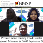 Private Online Training Food Handler ( Penjamah Makanan ) ( 06-07 September 2023 )