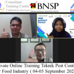 Private Online Training Teknik Pest Control for Food Industry ( 04-05 September 2023 )