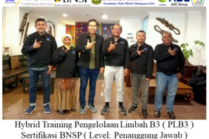 Hybrid Training Pengelolaan Limbah B3 ( PLB3 ) Sertifikasi BNSP ( Level: Penanggung Jawab ) Merger Training Operasional Pengelolaan Limbah B3 Sertifikasi BNSP ( Level: Operator ) ( 11-13 September 2023 di Jakarta )