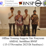 Offline Training Anggota Tim Penyusun AMDAL Sertifikasi BNSP ( 13-15 November 2023 Di Surabaya )