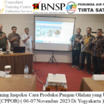 Training Inspeksi Cara Produksi Pangan Olahan yang baik (CPPOB) ( 06-07 November 2023 Di Yogyakarta )