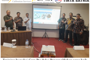 Training Inspeksi Cara Produksi Pangan Olahan yang baik (CPPOB) ( 06-07 November 2023 Di Yogyakarta )