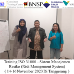 Training ISO 31000 – Sistem Manajemen Resiko (Risk Management System) ( 14-16 November 2023 Di Tanggerang )