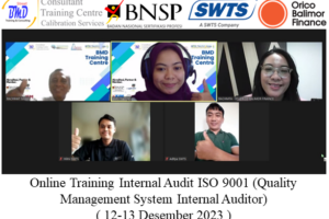 Online Training Internal Audit ISO 9001 (Quality Management System Internal Auditor) ( 12-13 Desember 2023 )