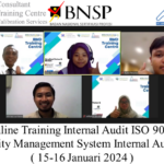Online Training Internal Audit ISO 9001 (Quality Management System Internal Auditor) ( 15-16 Januari 2024 )