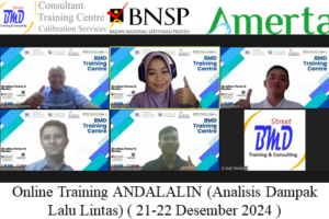 Online Training ANDALALIN (Analisis Dampak Lalu Lintas) ( 21-22 Desember 2024 )
