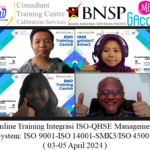 Online Training Integrasi ISO-QHSE Management System: ISO 9001-ISO 14001-SMK3/ISO 45001 ( 03-05 April 2024 )