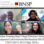 Online Training Kaji Ulang Dokumen Sistem Manajemen Laboratorium Berdasarkan ISO/IEC 17025:2017 ( 20-21 May 2024 )