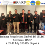 Hybrid Training Pengelolaan Limbah B3 (PLB3) Sertifikasi BNSP ( 09-11 July 2024 Di Depok )