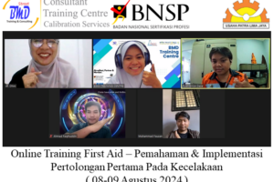Online Training First Aid – Pemahaman & Implementasi Pertolongan Pertama Pada Kecelakaan ( 08-09 Agustus 2024 )