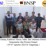 Offline Training Kalibrasi Massa, Suhu, dan Tekanan (Neraca, Termometer dan Presure Gauge) ( 05-07 Agustus 2024 Di Tangerang )