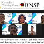 Online Training Pengelolaan Limbah B3 (PLB3) Sertifikasi BNSP (Level: Penanggung Jawab) ( 02-04 September 2024 )