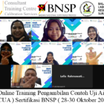 Online Training Pengambilan Contoh Uji Air ( PCUA ) Sertifikasi BNSP ( 28-30 Oktober 2024 )