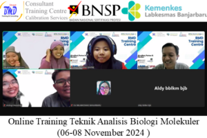 Online Training Teknik Analisis Biologi Molekuler (06-08 November 2024 )