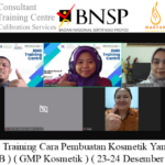 Online Training Cara Pembuatan Kosmetik Yang Baik ( CPKB ) ( GMP Kosmetik ) ( 23-24 Desember 2024 )