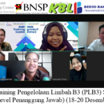 Online Training Pengelolaan Limbah B3 (PLB3) Sertifikasi BNSP (Level Penanggung Jawab) (18-20 Desember 2024)