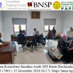 Jasa Konsultasi Simulasi Audit SNI Beras Berdasarkan ISO 17065 ( 13 Desember 2024 Di CV. Maju Tama Agro )